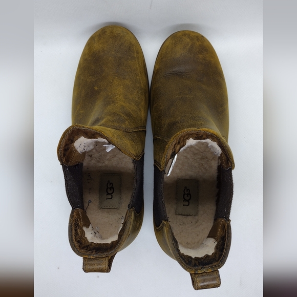 UGG Bonham Boots Men\'s 12 Brown Leather Distressed Boho Retro 90s Y2K main image 7